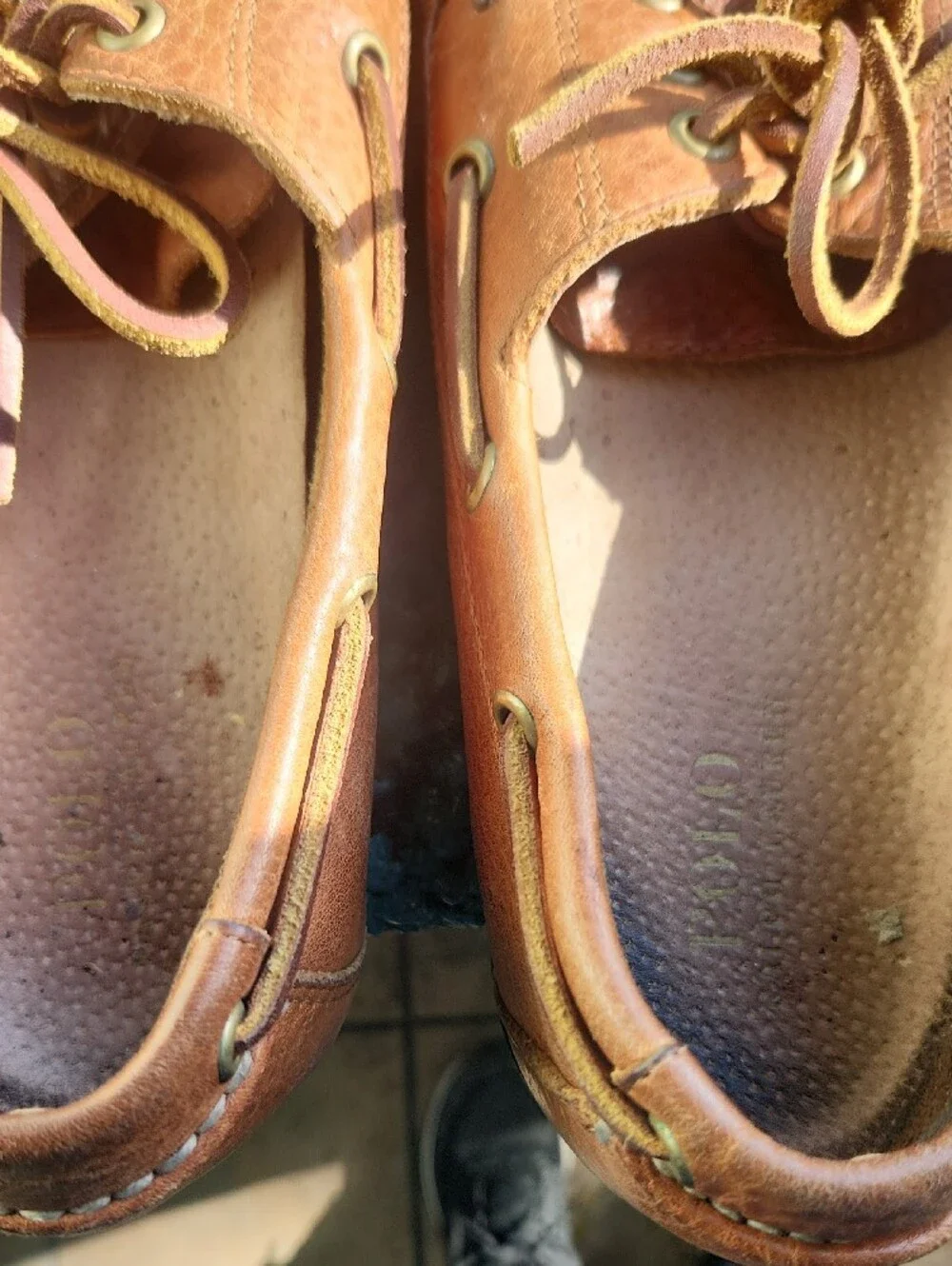 Polo by Ralph Lauren Tan Leather Boat Shoes